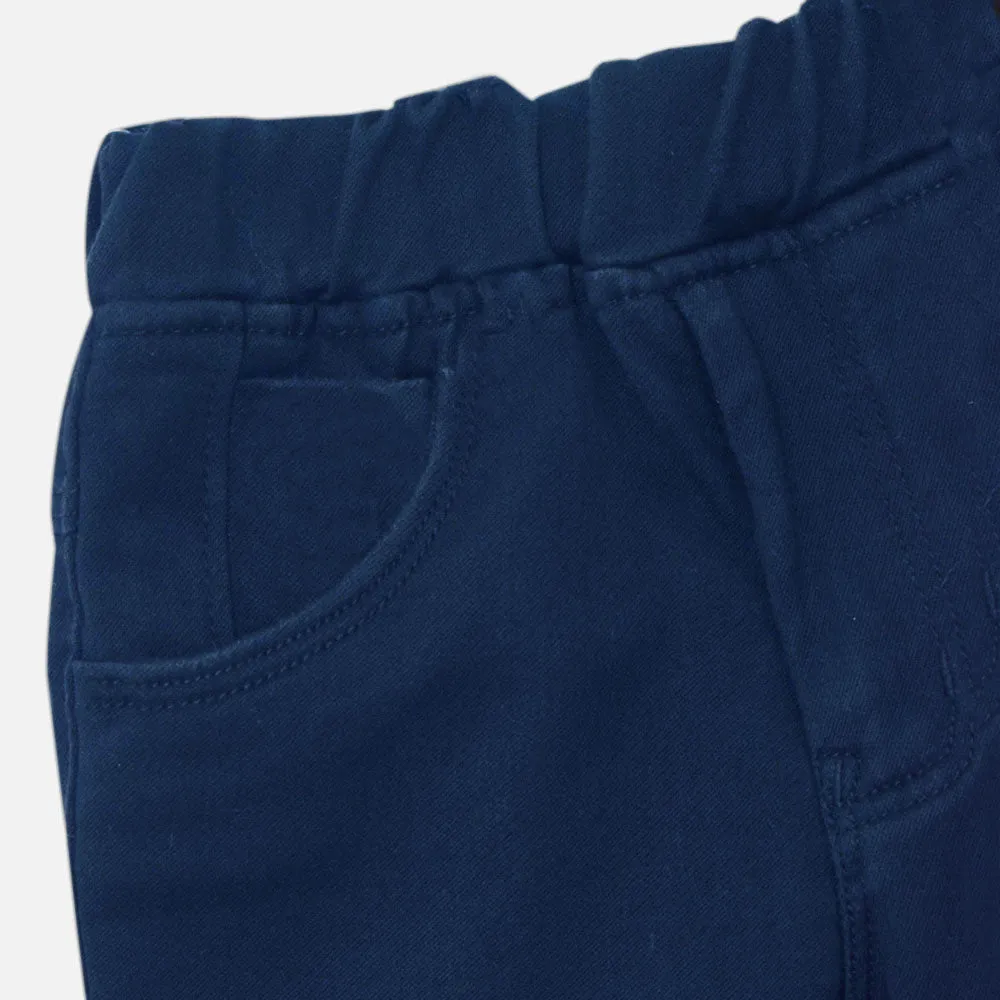 Blue Elasticated Waist Pants