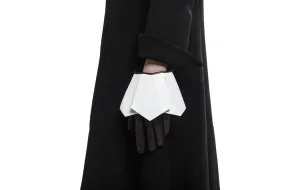 Bonnie - Women's Silk Lined Leather Gloves With Cuff Fall Detail