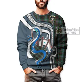 Brodie Hunting Tartan Sweatshirt with Epic Bagpipe Style