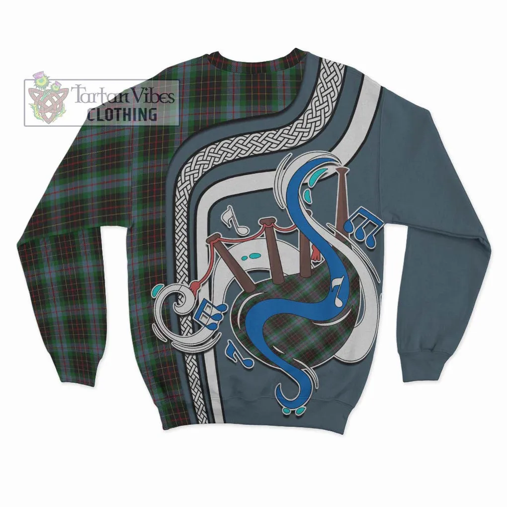 Brodie Hunting Tartan Sweatshirt with Epic Bagpipe Style