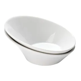 Ceramic Salad Bowls - Porcelain Serving Bowls - Angled Bowls Ceramic For Salad