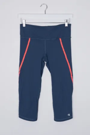 Champion Blue Cropped Active Leggings M