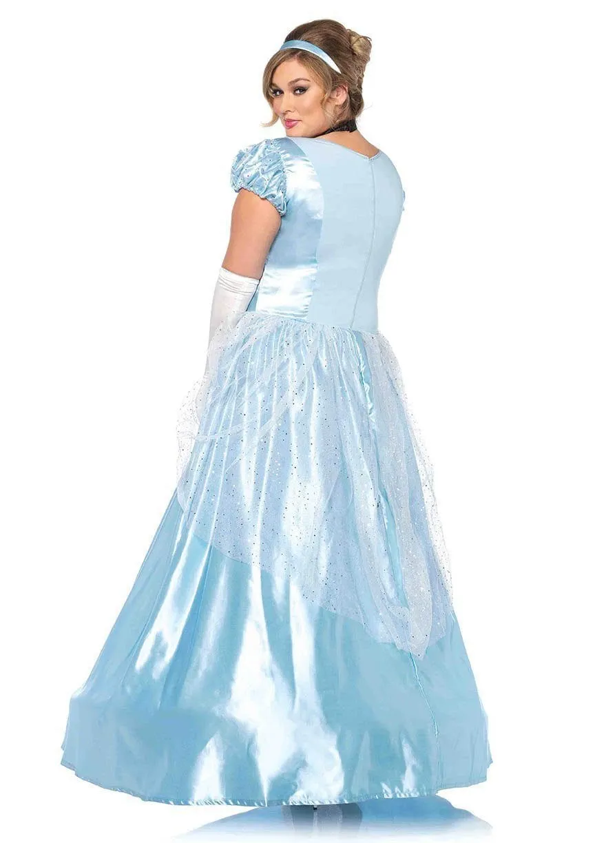 Cinderella Classic Fairy-tale Princess Ball Gown Curvy Costume