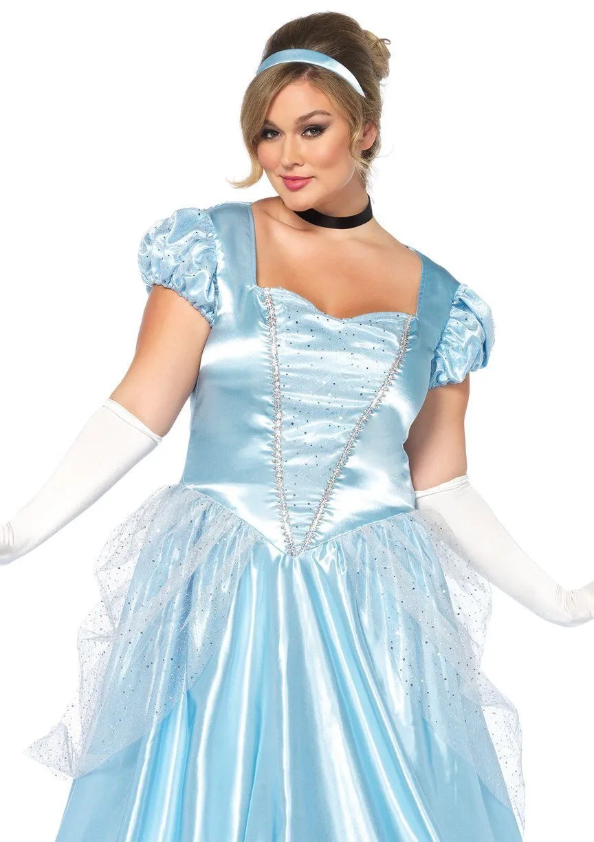 Cinderella Classic Fairy-tale Princess Ball Gown Curvy Costume