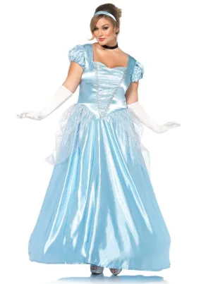 Cinderella Classic Fairy-tale Princess Ball Gown Curvy Costume