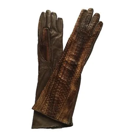 Cleopatra Python - Women's Silk Lined Leather Gloves