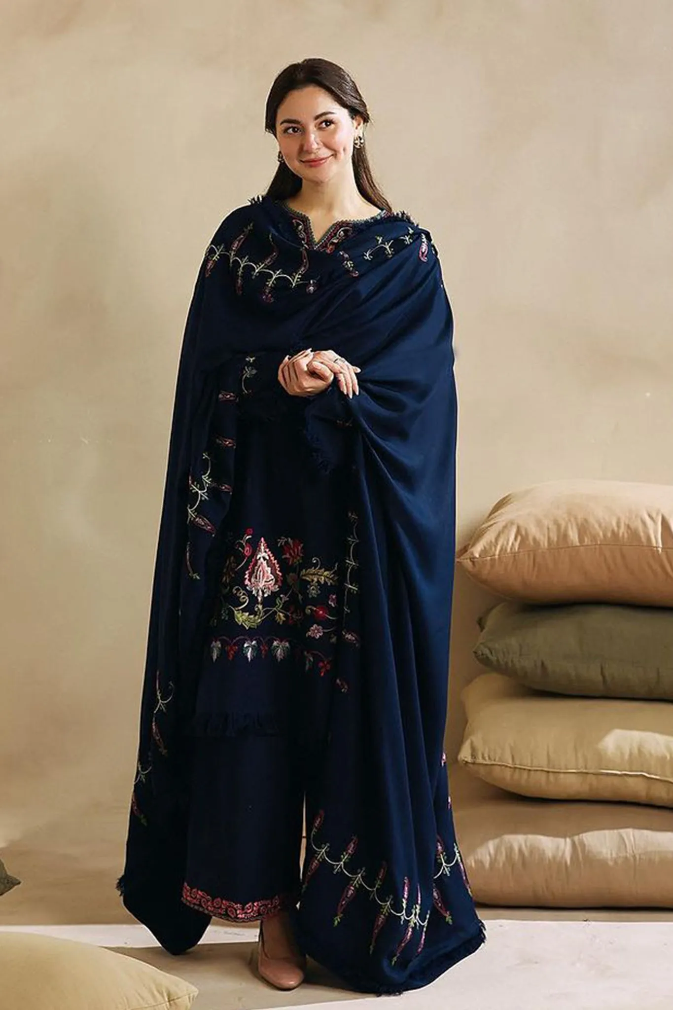 Coco by Zara Shahjahan Unstitched 3 Piece Winter Collection'2023-ZW-01-B