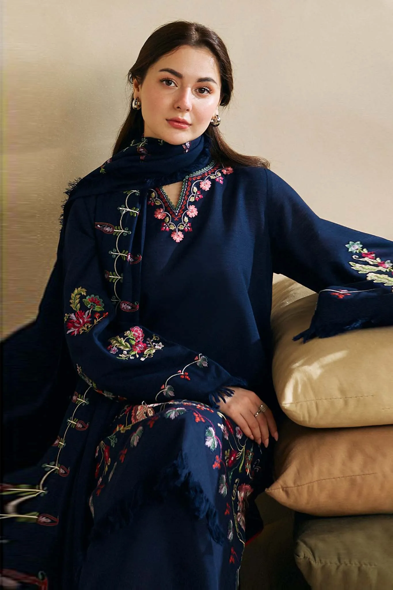 Coco by Zara Shahjahan Unstitched 3 Piece Winter Collection'2023-ZW-01-B