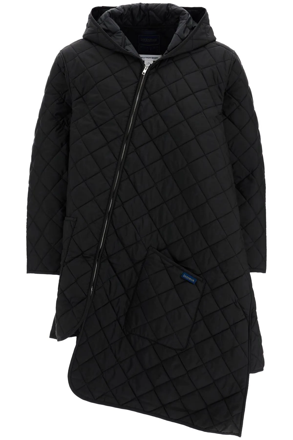 Comme Des Garcons Shirt quilted asymmetrical