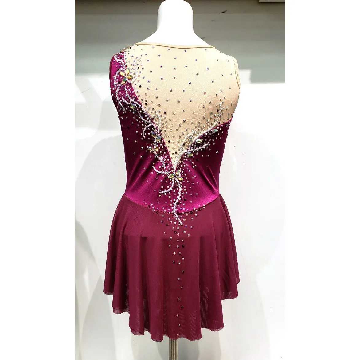 Competition Figure Skating Dress Burgundy or Any other Colors