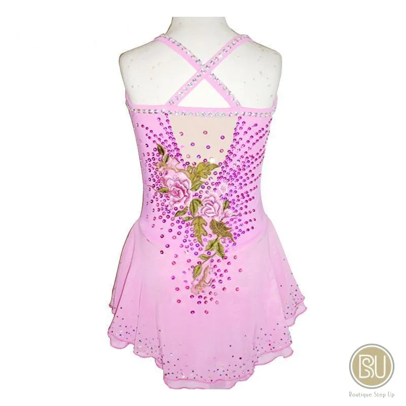 Competition Skating Dress Sleeveless Sewn Sequins Crystals BSU130322