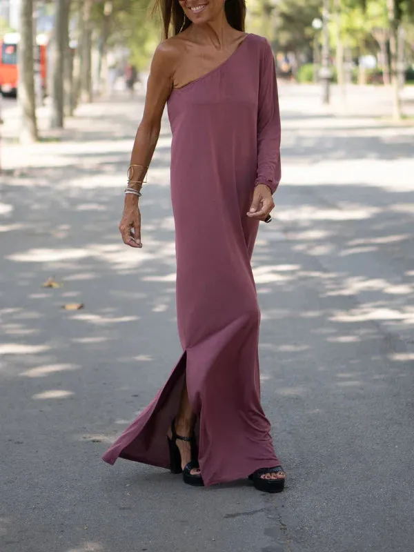 Constanza - Flowing off shoulder maxi dress