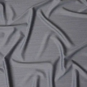 Contemporary Steel Blue Super 120's Wool Fabric - Fine British Quality, 150cm Wide - D18258