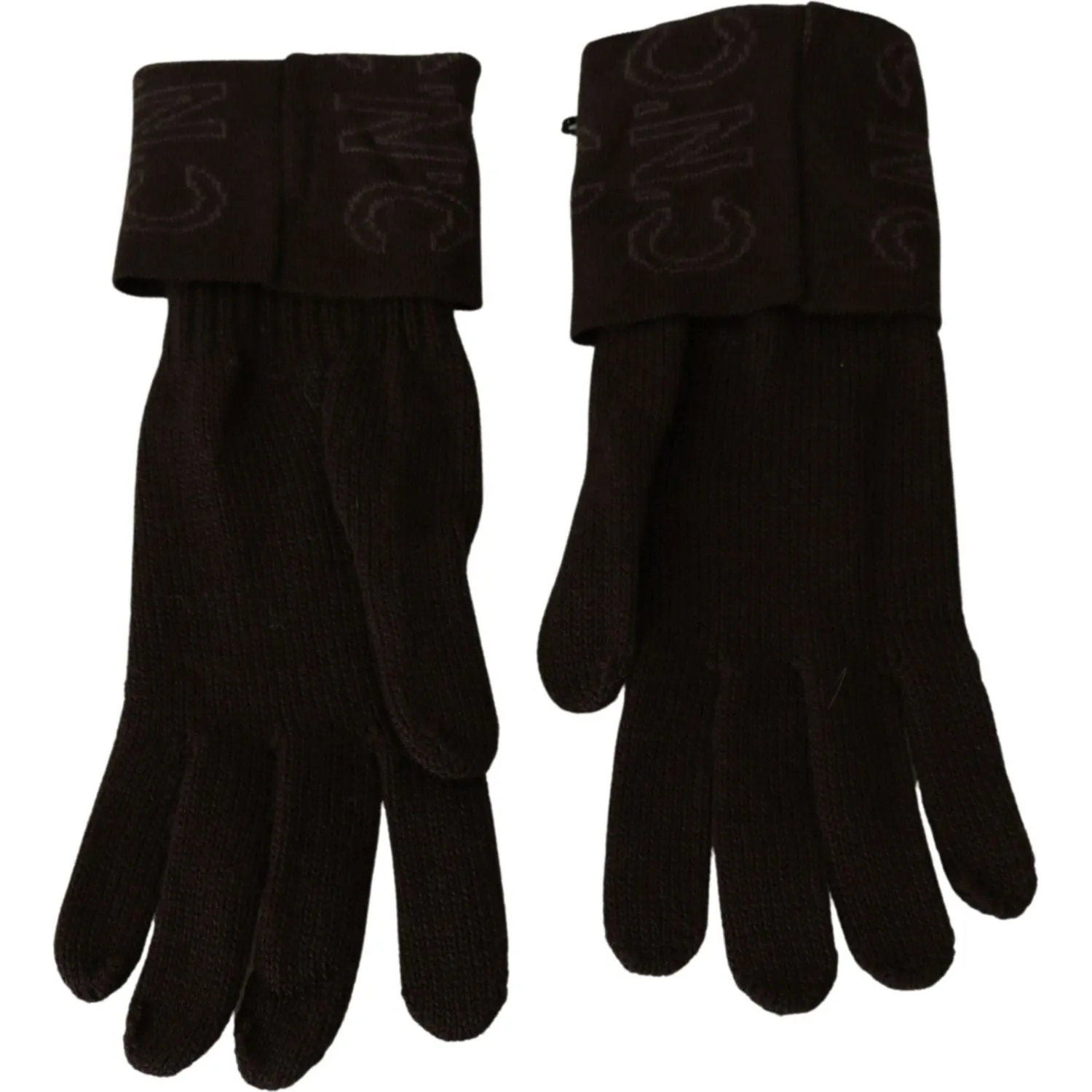 Costume National Elegant Brown Knitted Gloves