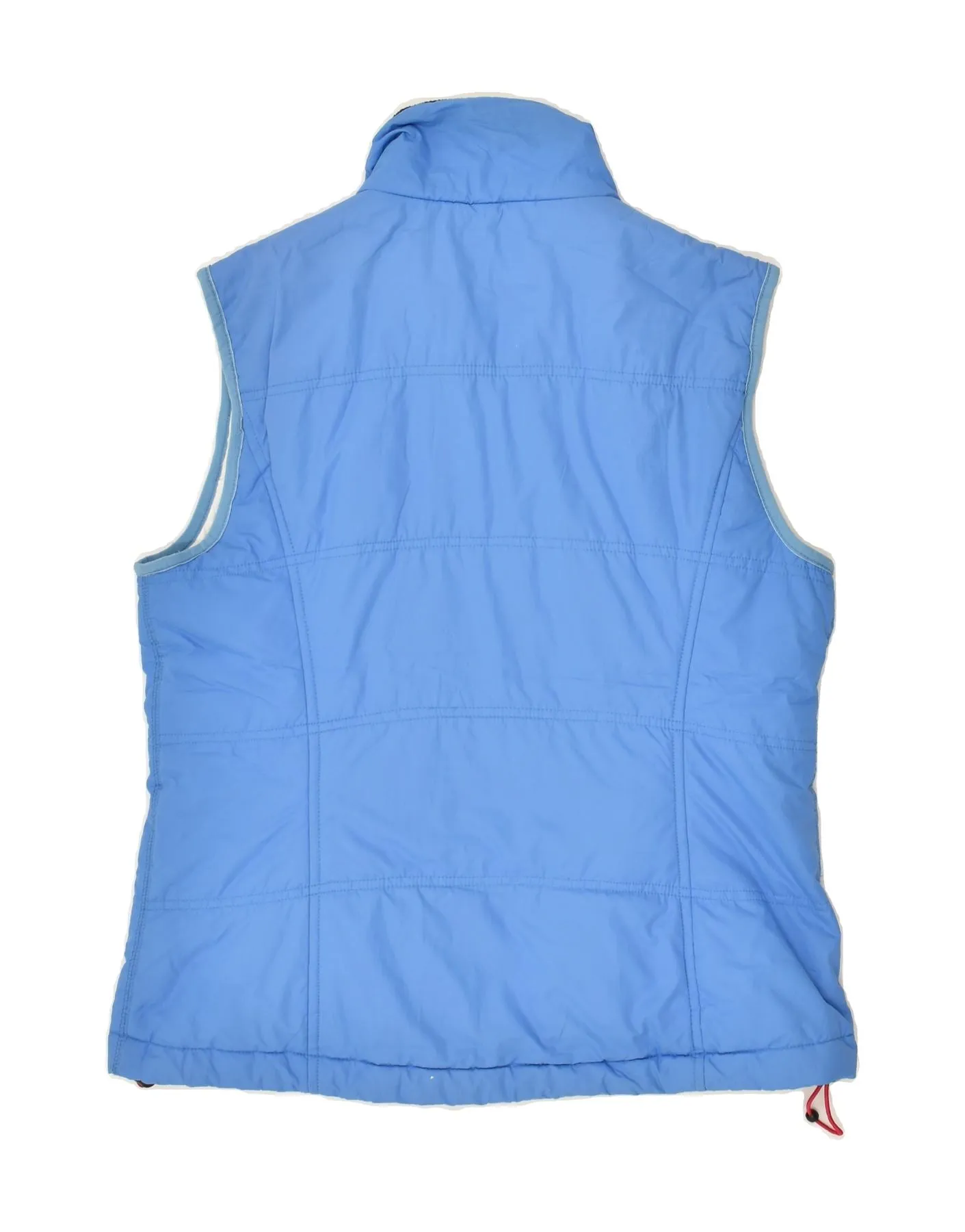 CREW CLOTHING Womens Tailored Fit Padded Gilet UK 14 Large  Blue Polyester