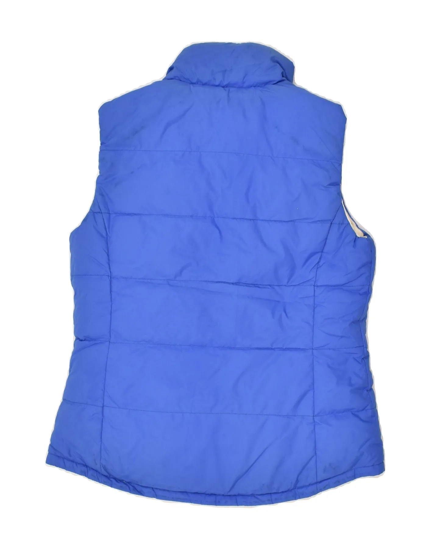 CREW CLOTHING Womens Tailored Fit Reversible Gilet UK 8 Small Blue Nylon