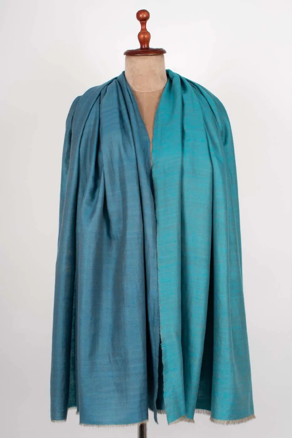 Dreamy Blue Dorukha Cashmere Shawl -  KENTAU