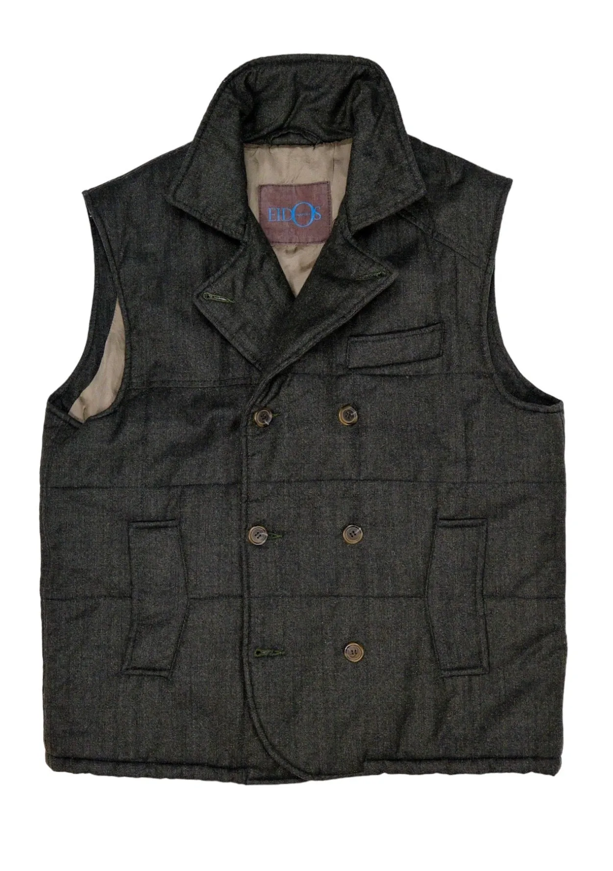 Eidos - Dark Green DB. Wool Gtsterda Vest 52