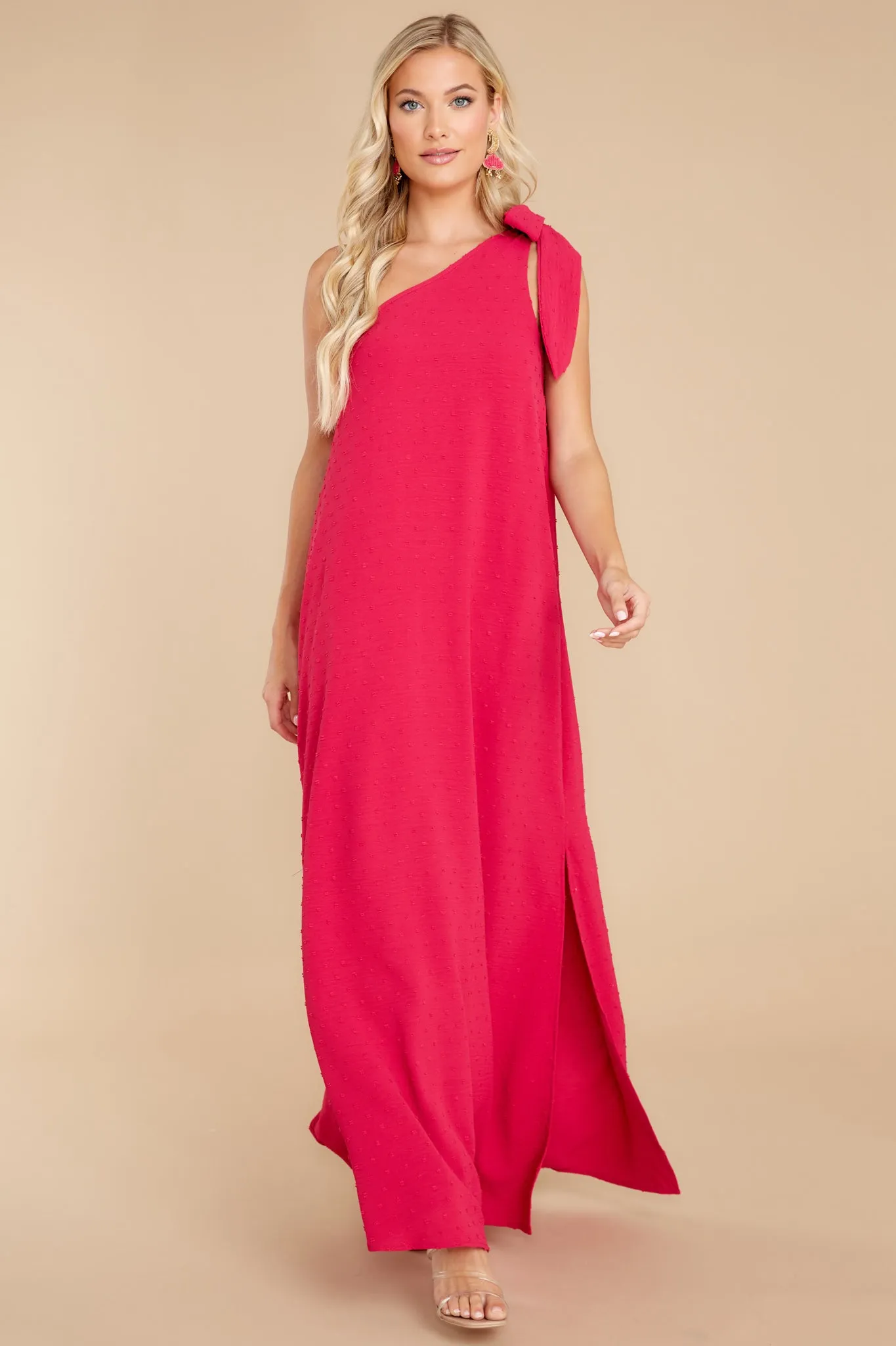 Elegance Is Everything Magenta Maxi Dress