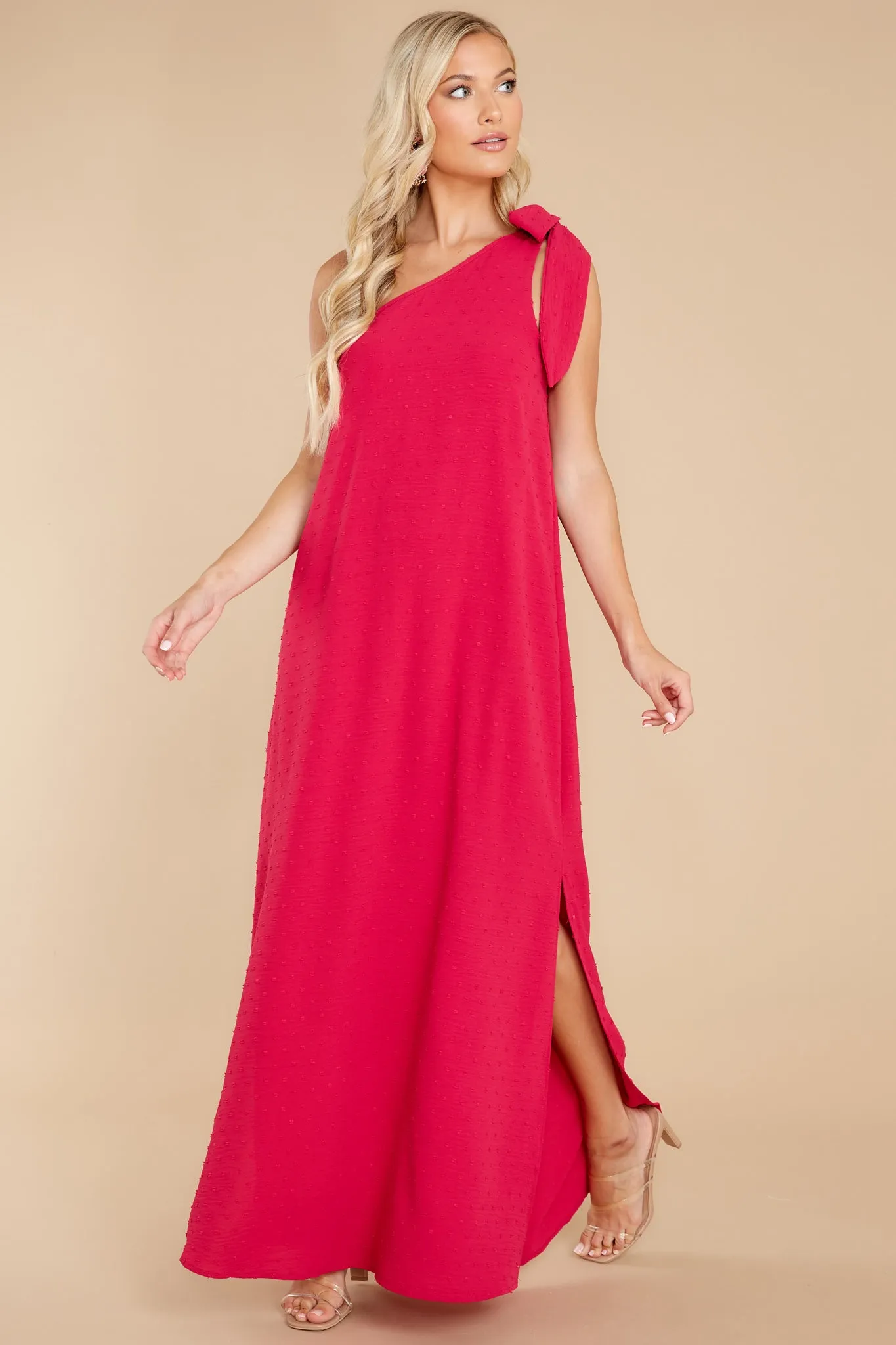 Elegance Is Everything Magenta Maxi Dress