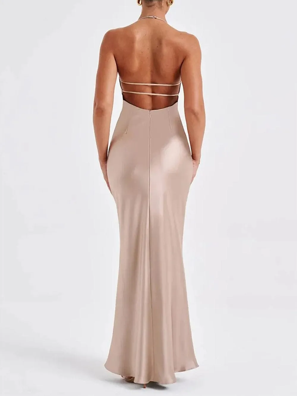 Elizabeth Bodycon Backless Maxi Dress