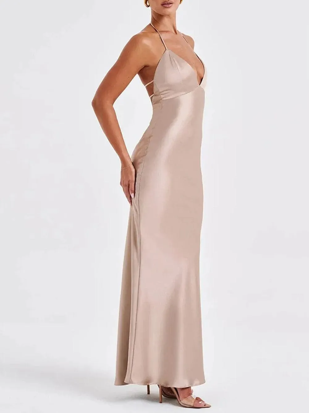 Elizabeth Bodycon Backless Maxi Dress