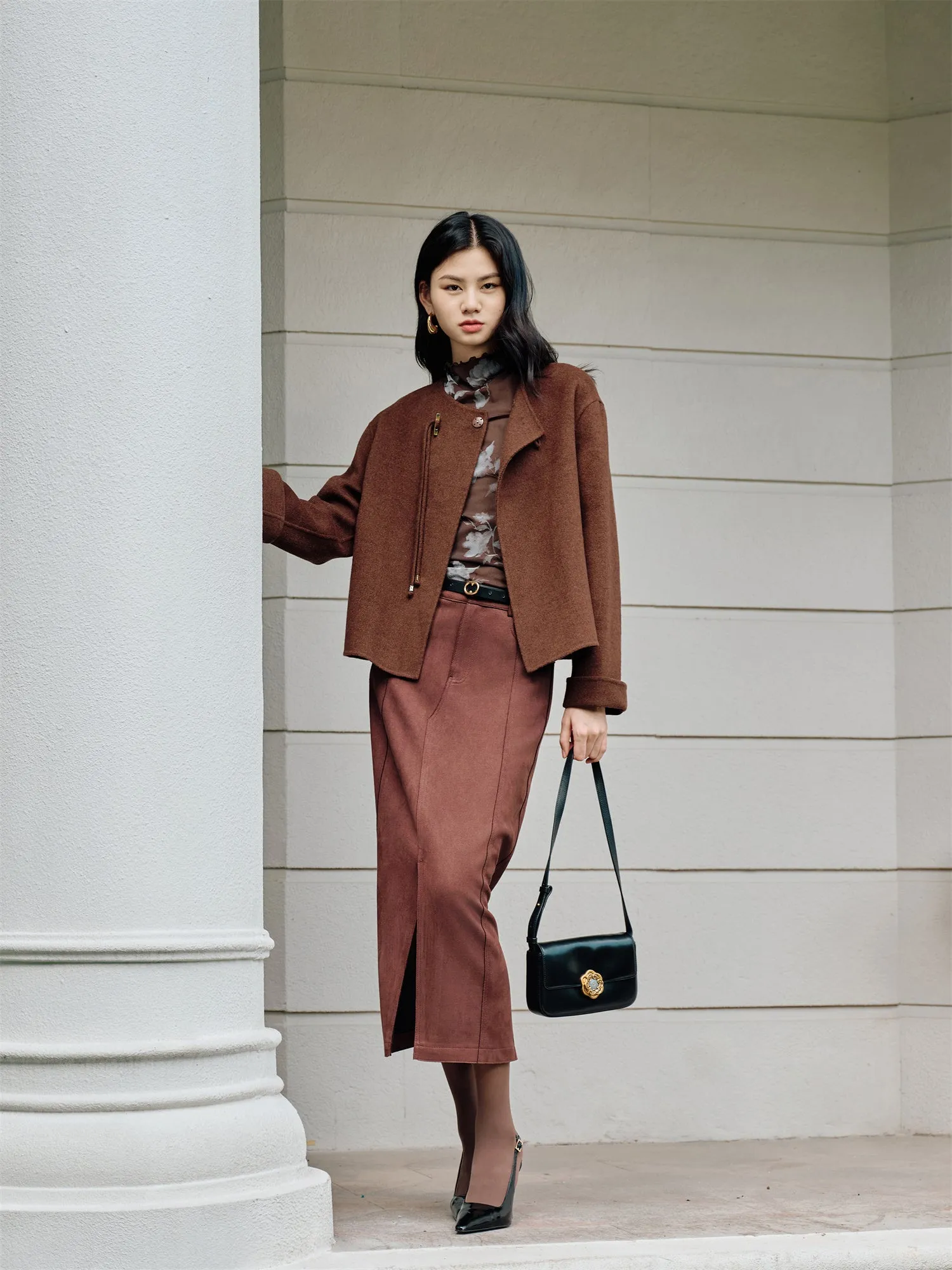 EP YAYING Wool Overcoat