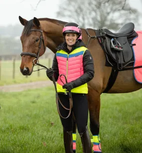 Equisafety Hi-Vis Riding Gilet Pink/Yellow