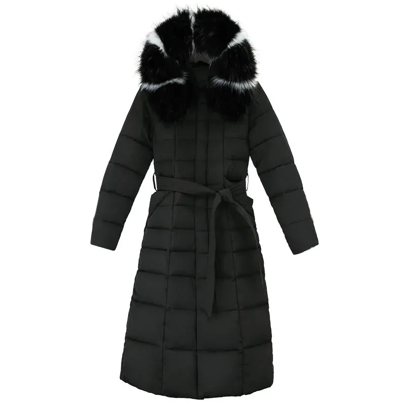 Fashion Slim Women Winter Jacket Cotton Padded Warm Thicken Ladies Coat Long Coats Parka Womens Jackets