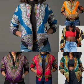 Fashion Women Dashiki Long Sleeve  African Print Dashiki