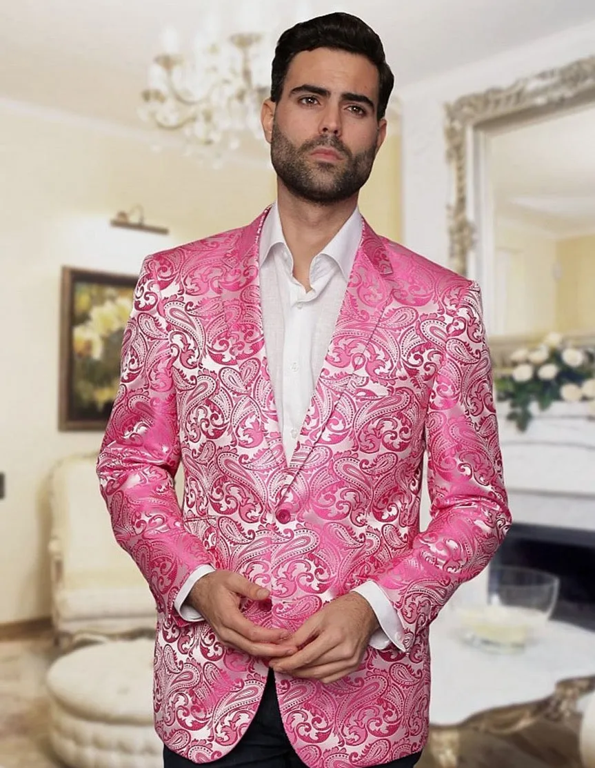 Fuchsia Paisley Party Blazer