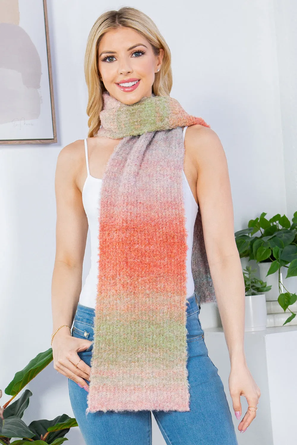 GAO-4233 colorful ombre scarf