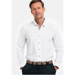 Giordano Modern Fit Fine Twill Pure Cotton Shirt in White 427886