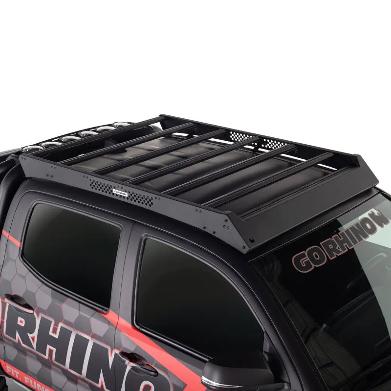 Go Rhino 5933000T Ceros Low Profile Roof Rack 2016-2024 Toyota Tacoma Crew Cab (No Drill)