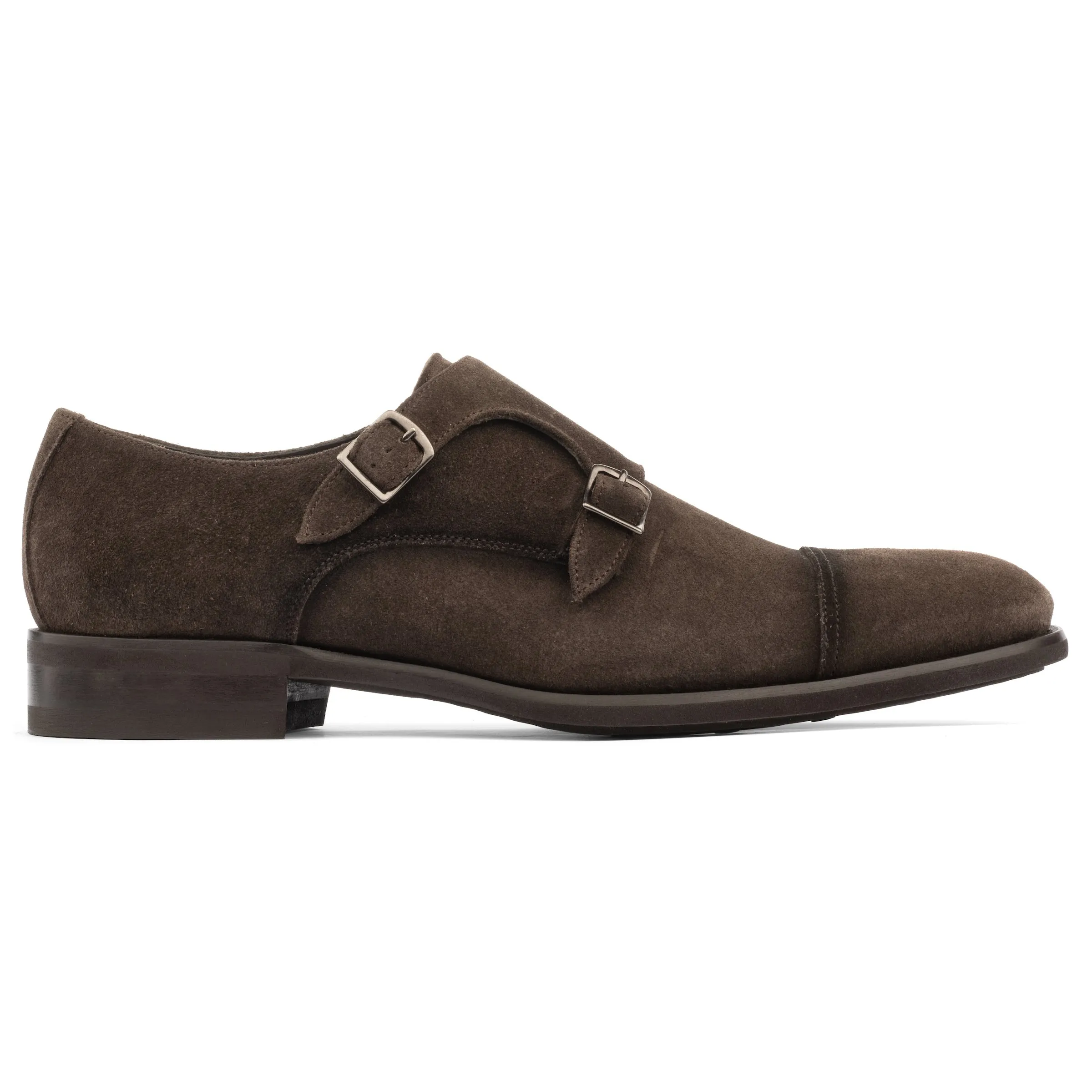 Hammill Dark Brown Aero Suede Double Monkstrap