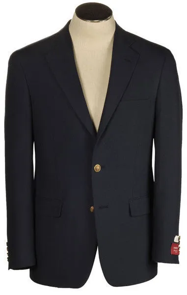 Hardwick Clothing Navy Hopsack Travel Blazer