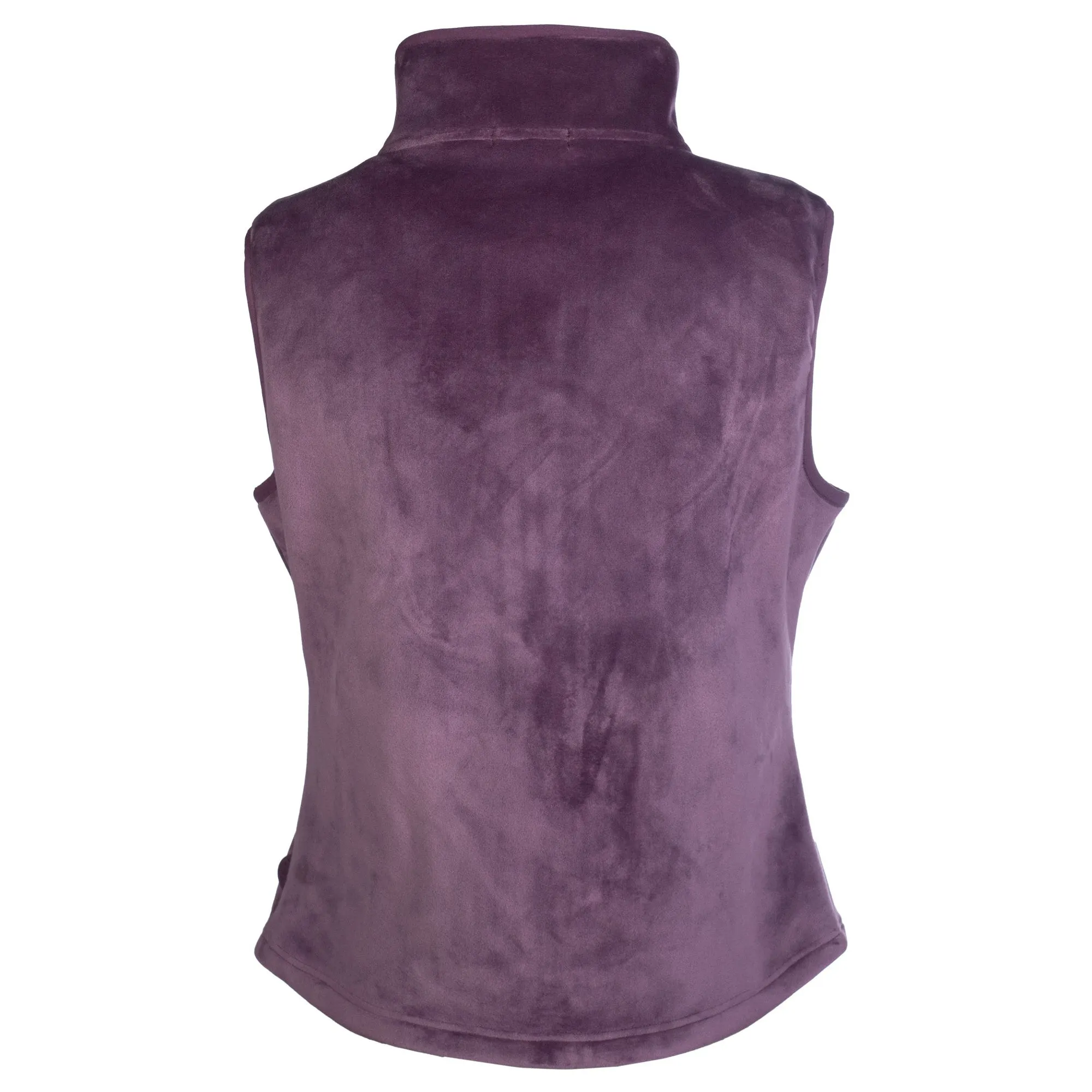 Hkm Ladies Leana Plush Gilet - Dark Lilac