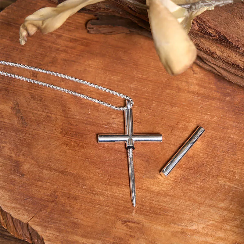 Holy Bible Lighter Longhorn Bull Pendant Cross Necklace Bundle Set