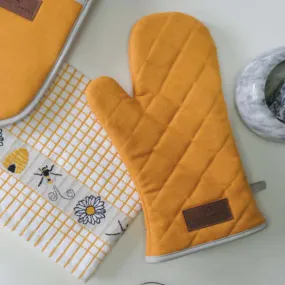 Honey Yellow Cotton Canvas Oven Gauntlet