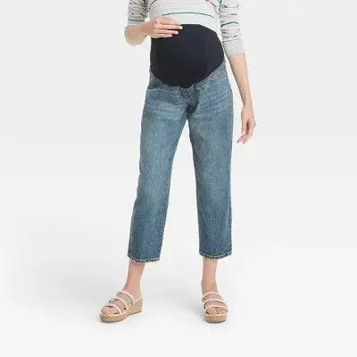 Isabel Maternity by Ingrid & High Rise Crop Jeans Heavyweight