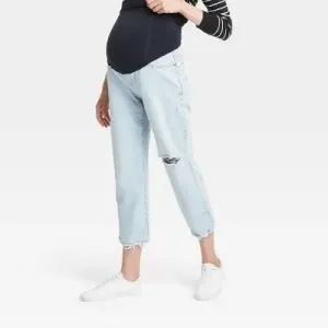 Isabel Maternity by Ingrid & High Rise Crop Jeans Heavyweight