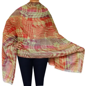 Jamawar Pure Wool Womens Scarf Shawl Indian Clothing (76 x 28 inches)