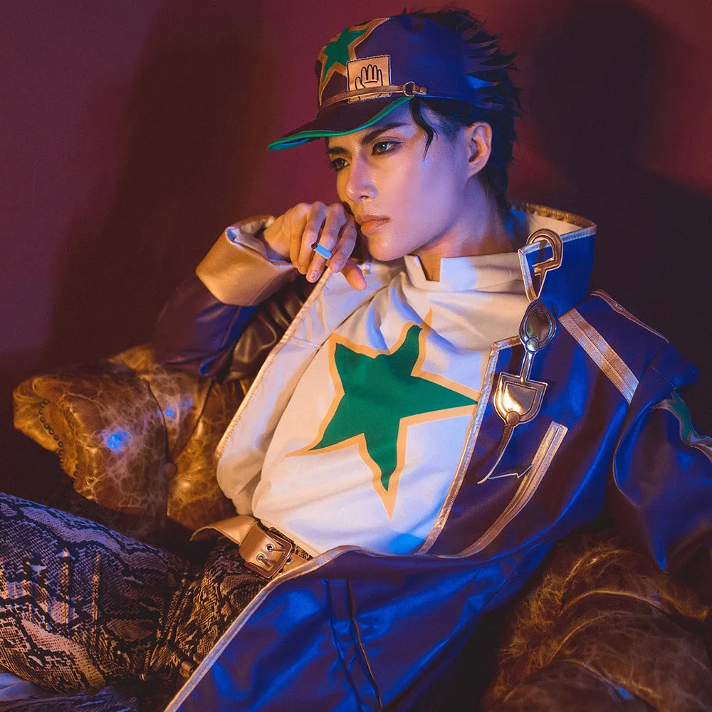 JJBA Jotaro Pants Coat Outfits Halloween Carnival Suit Cosplay Costume