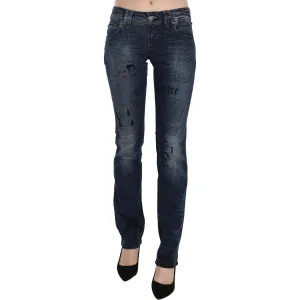 John Galliano Chic Blue Gazette Skinny Denim