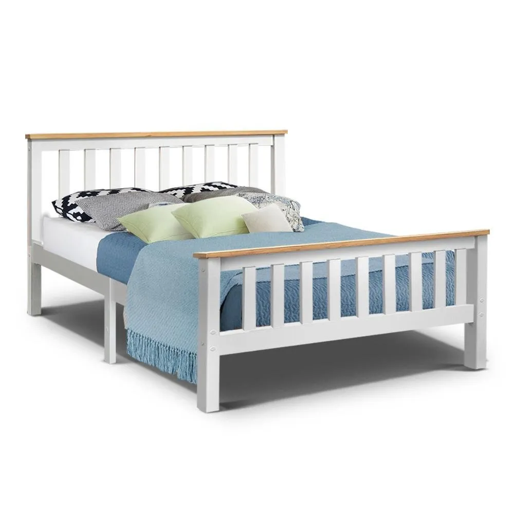 Kewarra Wooden Double Bed Frame White