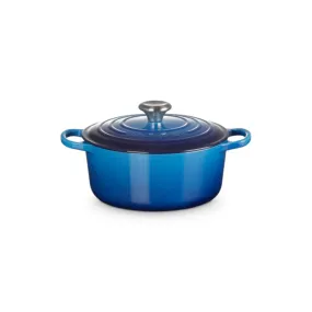 Le Creuset Signature Round Casserole Azure 24cm (4.2L)