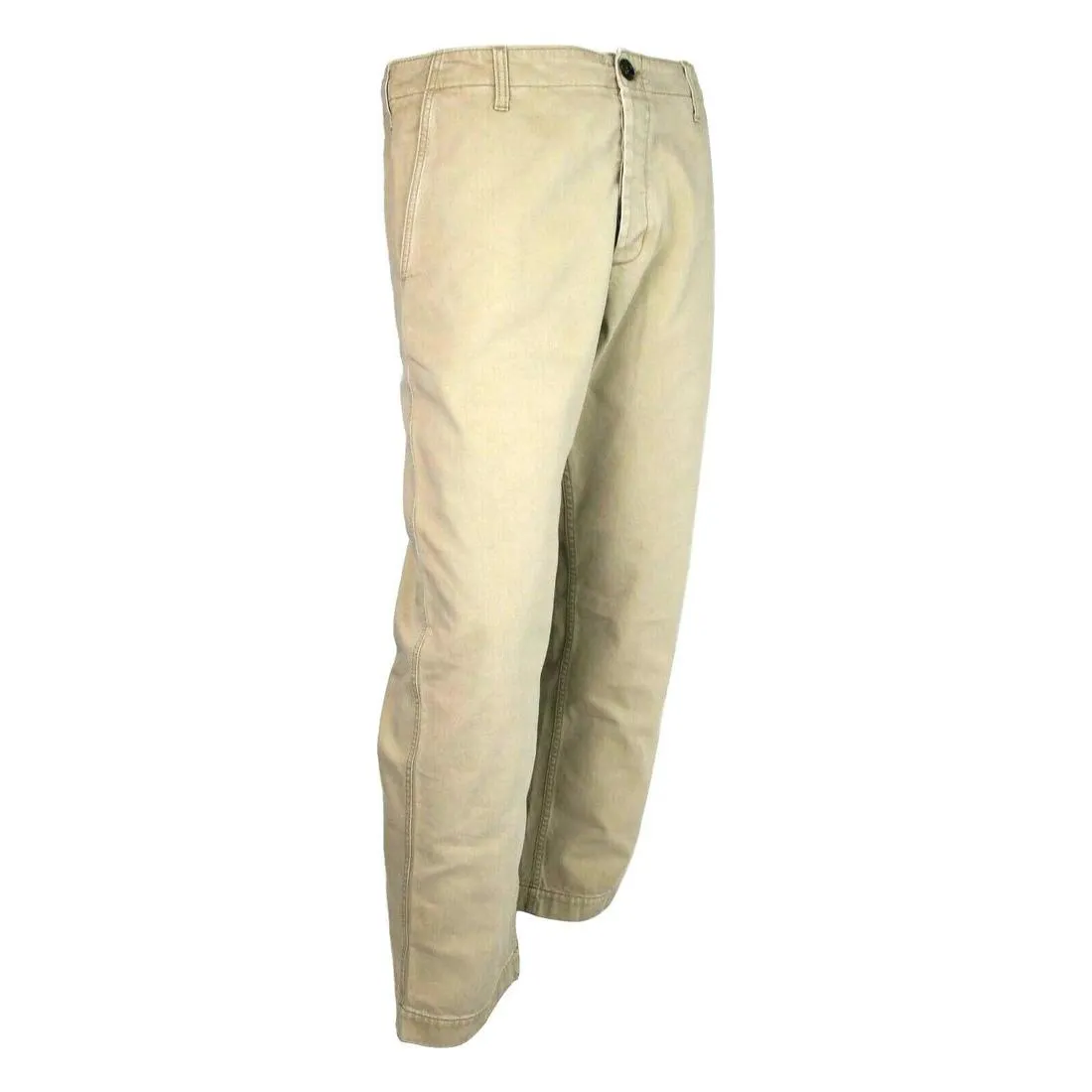 Light Brown Washed Cotton Pant Gucci Print