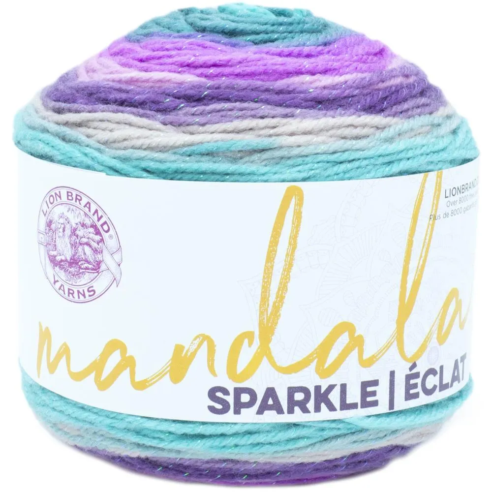 Lion Brand Mandala Sparkle Yarn - Aquila 100g