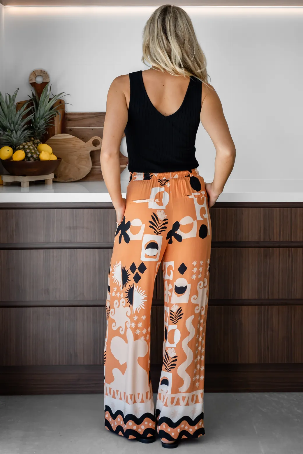 Lola Pants Apollo Print Sand