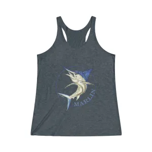 Marlin Tank Top, Women's Marlin Fish Tank Top, Fishing Tank Top, Lady Angler Tank Top, Marlin Fish Shirt, Women's Fish Gift